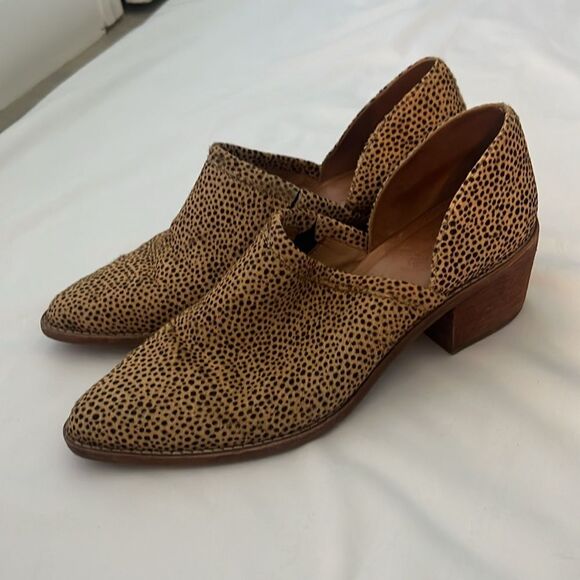 Madewell "The Brady Lowcut Bootie" Spotted Calf Hair size 10 - Picture 6 of 10